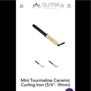 Sutra Beauty mini ceramic curling iron. Nib